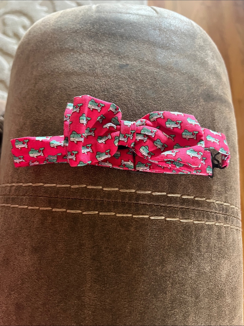 Vineyard Vines Pink Whale Kids Bow Tie